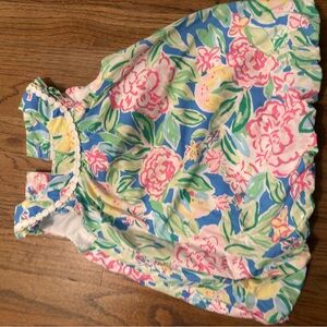Lilly Pulitzer Floral Kids Dress - Pink, Green, Blue